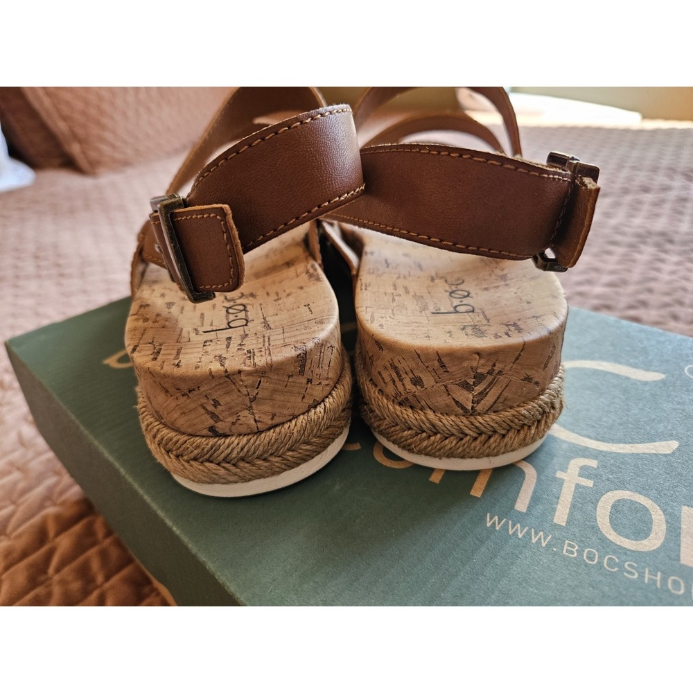 NIB BOC Shoes "Harper" Light Brown Sling Back Sandals With Box, Size 10M - Picture 3 of 9